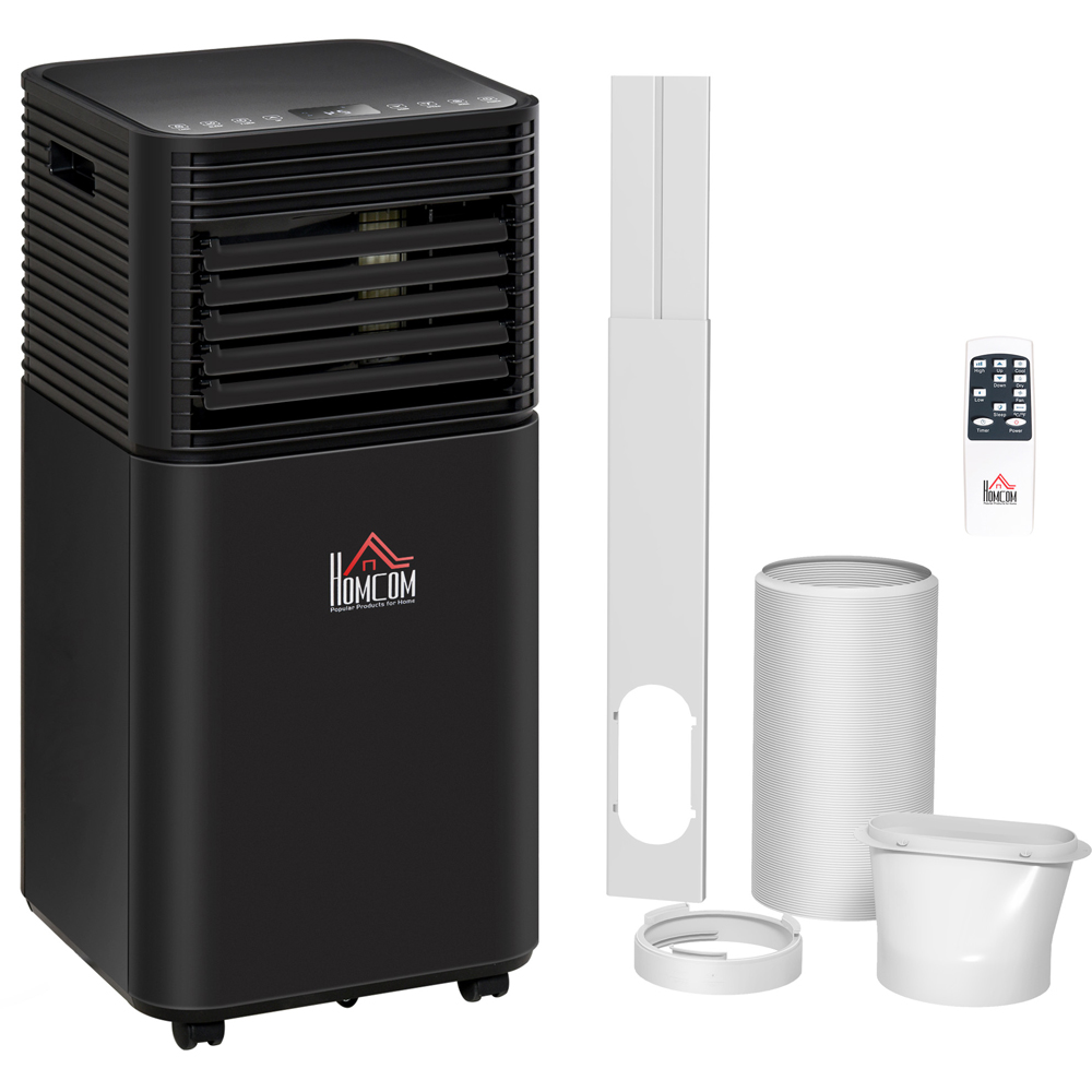 HOMCOM Black 8000BTU Portable Air Conditioner with 4 Modes Image 3