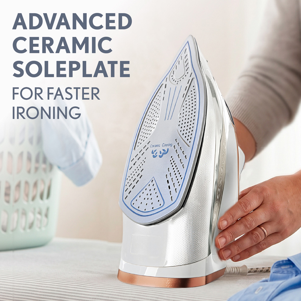 Quest Power Pro 34139 White Steam Iron 3000W Image 5