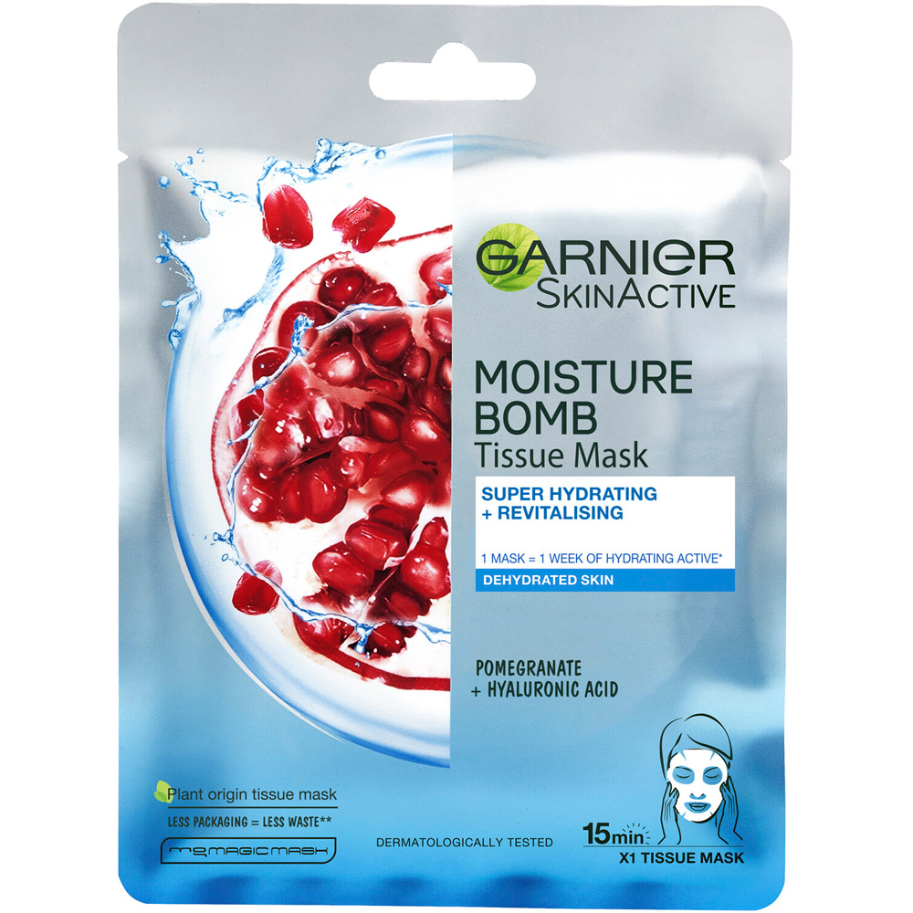 Garnier Pomegranate Moisture Hydrating Face Sheet Mask 32g Image