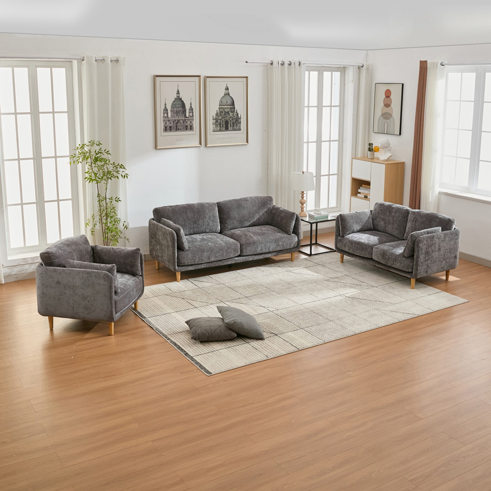 Furniture One 6 Seater Luxury Mid Century Sofa Set Image 7