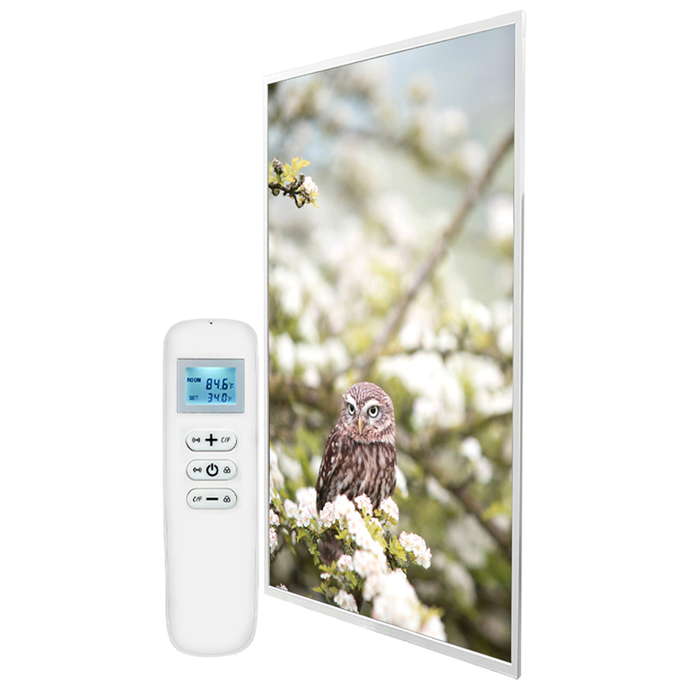 Mirrorstone Nexus Owl In The Spring Image Wi-Fi Infrared Heating Panel 900W 795 x 1195mm Image 1