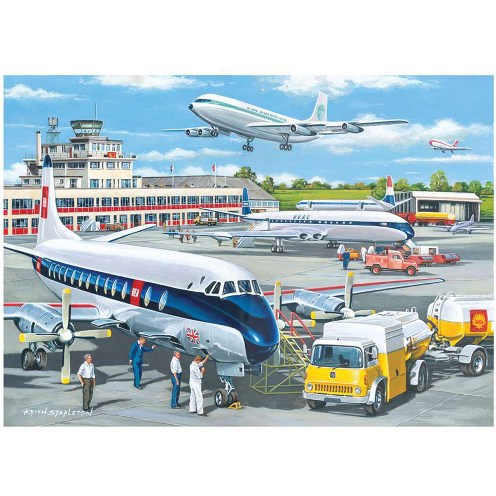 The House of Puzzles Going Places 500 Piece Jigsaw Puzzle 4 Pack Image 4