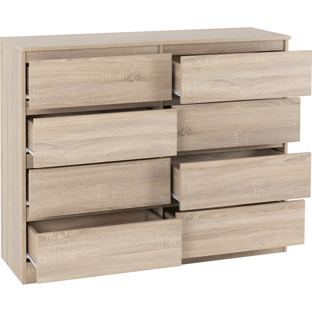 Seconique Malvern 8 Drawer Sonoma Oak Chest of Drawers Image 4
