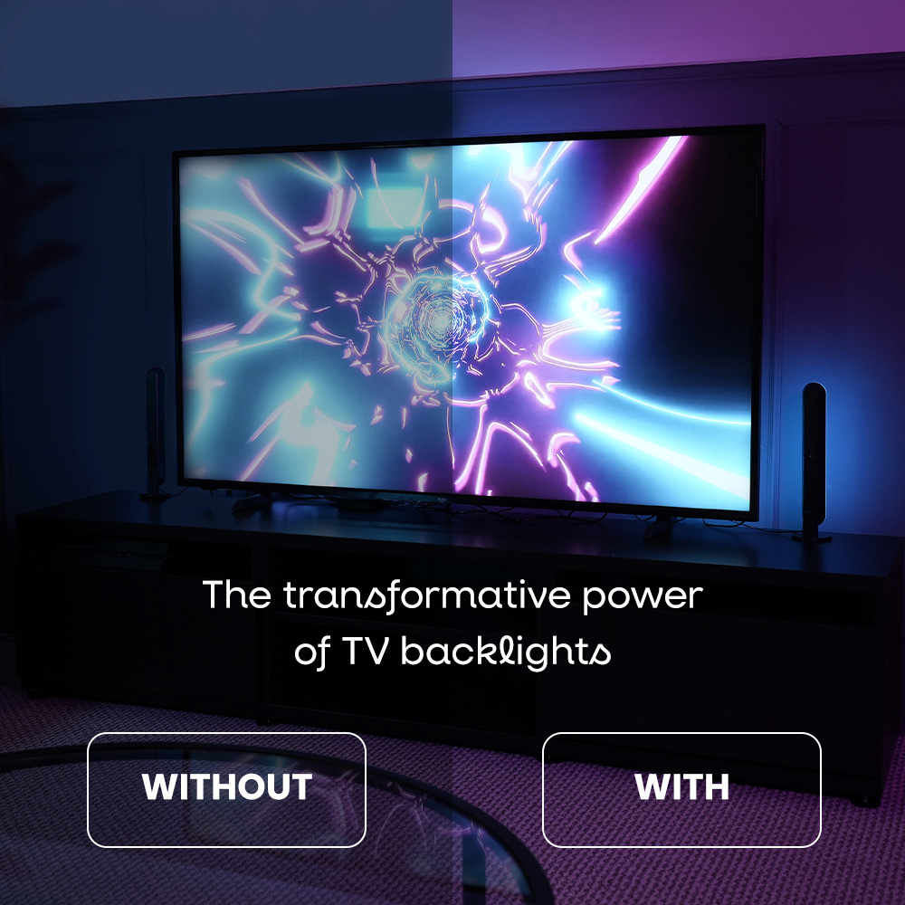 ValueLights Smart App-Control RGBIC TV Backlight LED and Light Bars Kit Image 7