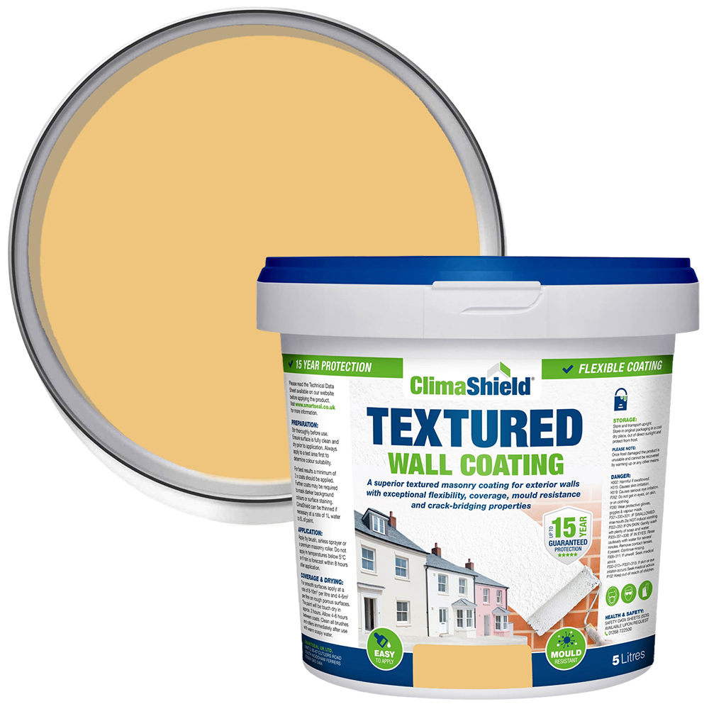 Smartseal Soft Apricot Textured Wall Coating 5L Image 1