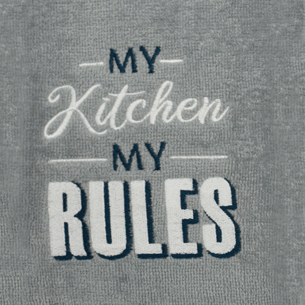 Kitchen Trends 3 Piece My Kitchen My Rules Tea Towel Set Image 4