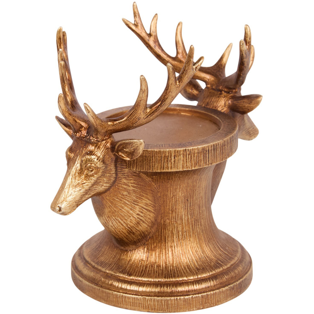 Antique Finish Candle Holder Bronze Image 3