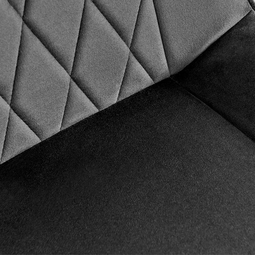 Furniturebox Copeland Cesano Marble Effect 6 Seater Dining Set White Gold and Black Image 7