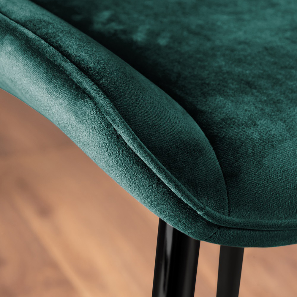 Furniturebox Copeland Cesano Marble Effect 6 Seater Dining Set White Green and Black Image 8