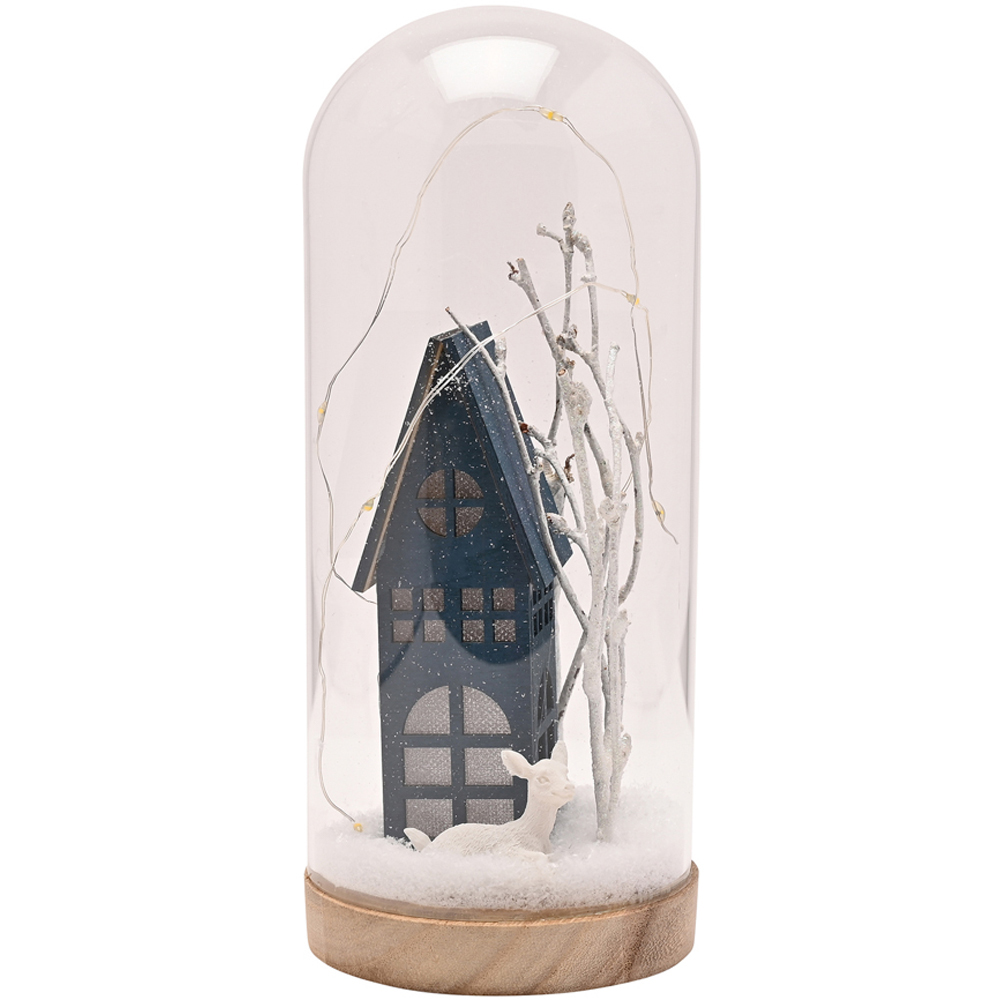 The Seasonal Gift Co Turtle Dove LED Dome House Christmas Decoration 21cm Image 3