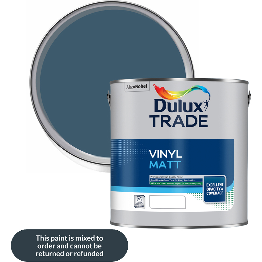 Dulux Trade Indigo Walls and Ceilings Diamond Matt Paint 2.5L Image 1