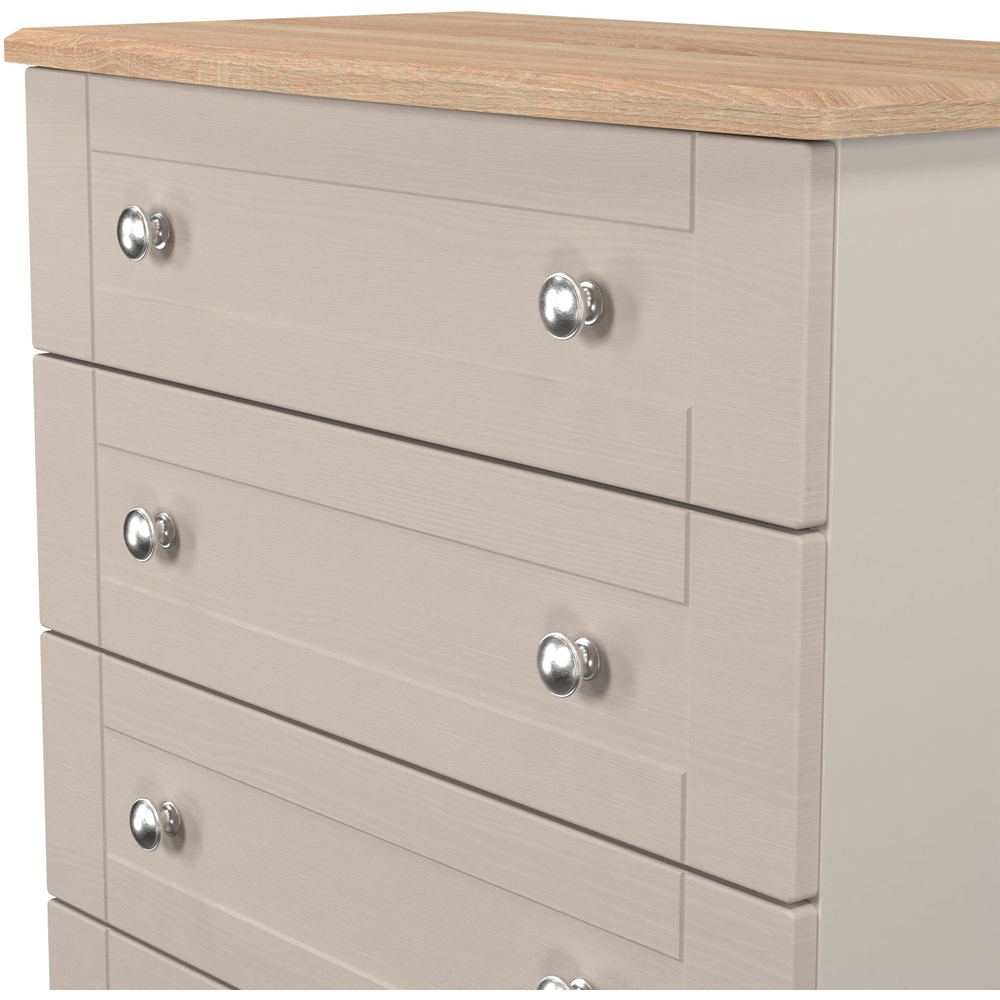 Crowndale Sussex 4 Drawer Kashmir Ash and Bardolino Oak Chest of Drawers Ready Assembled Image 6