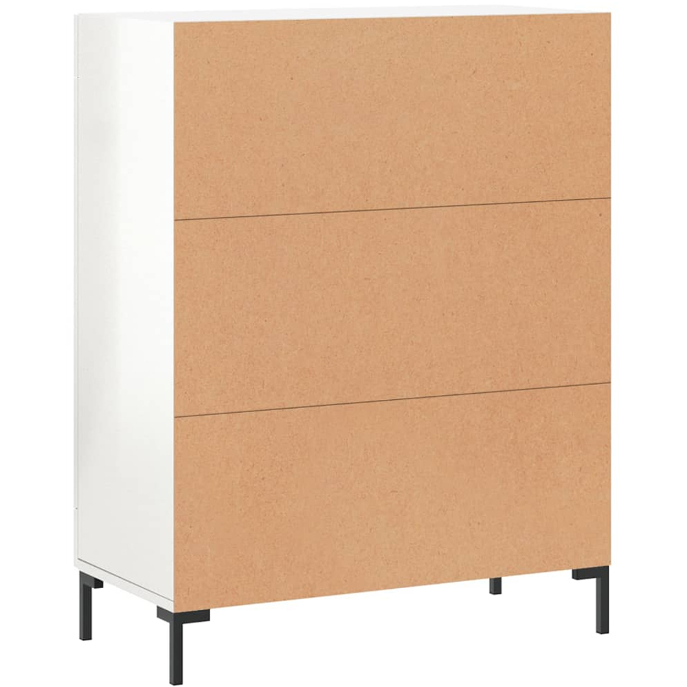 vidaXL 2 Door High Gloss White Sideboard Image 8