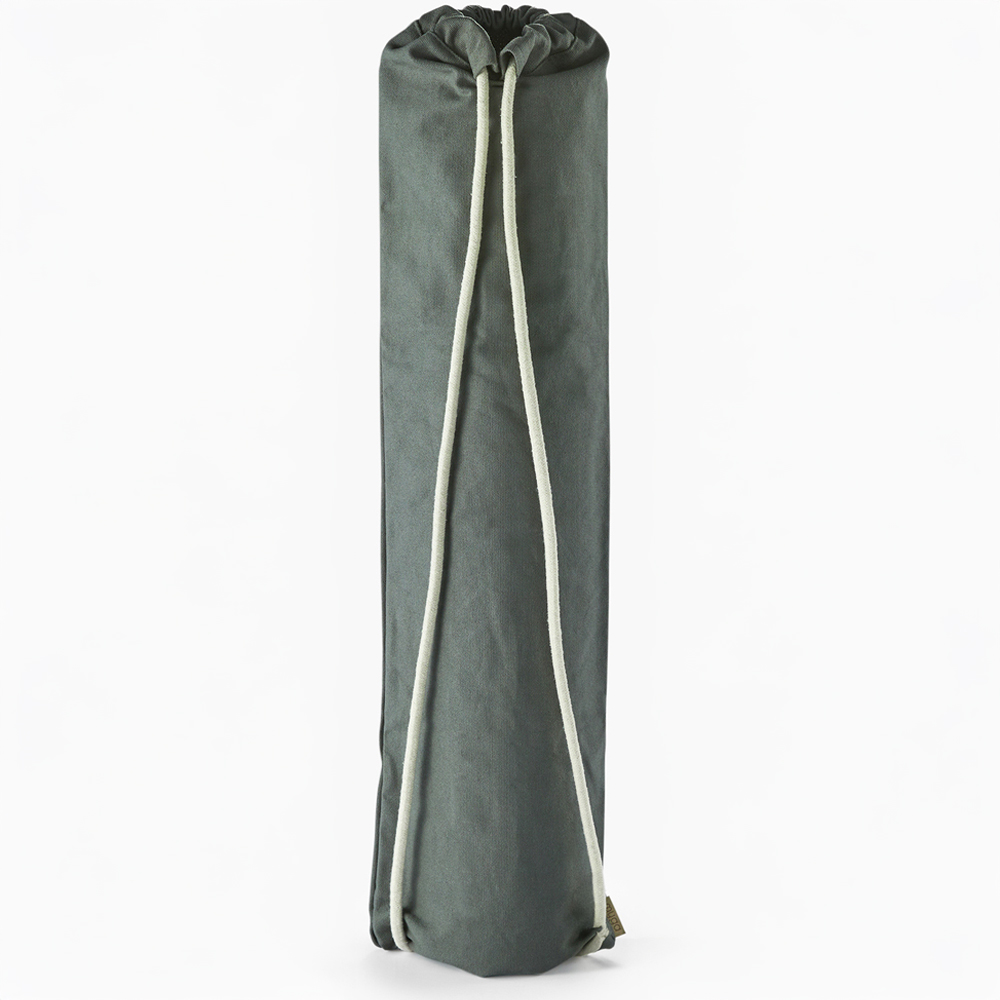 Myga Sage Cotton Yoga Mat Bag with Drawstring and Shoulder Strap Image 3