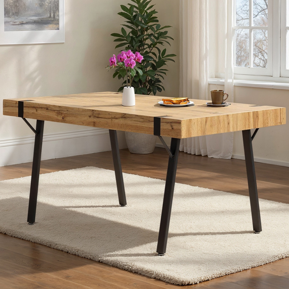 Seconique Treviso Dining Table Light Oak Effect Image 1