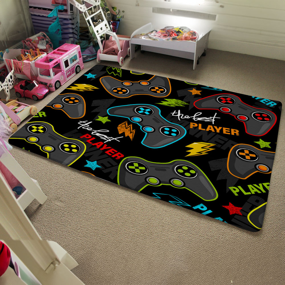 Benjamin Tate Design Faux Wool Extra Large Joystick Game Rug 230 x 160cm Image 5