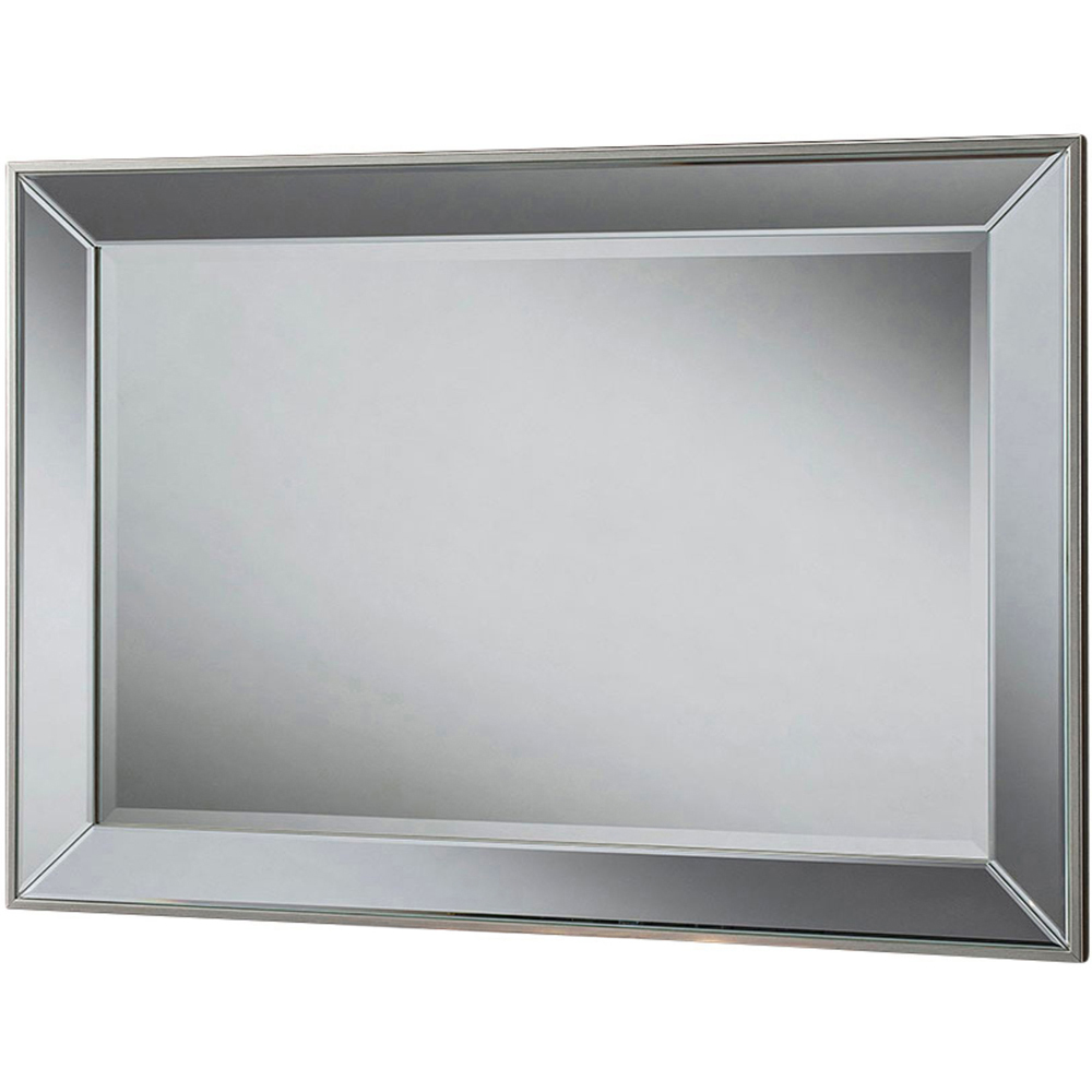 Yearn Champagne Trim Large Bevelled Mirror 102 x 74cm Image 1