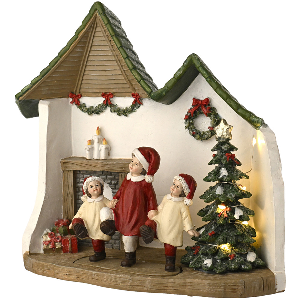 The Seasonal Gift Co Regal Tidings LED Christmas Children Dancing Scene Decoration 23cm Image 3