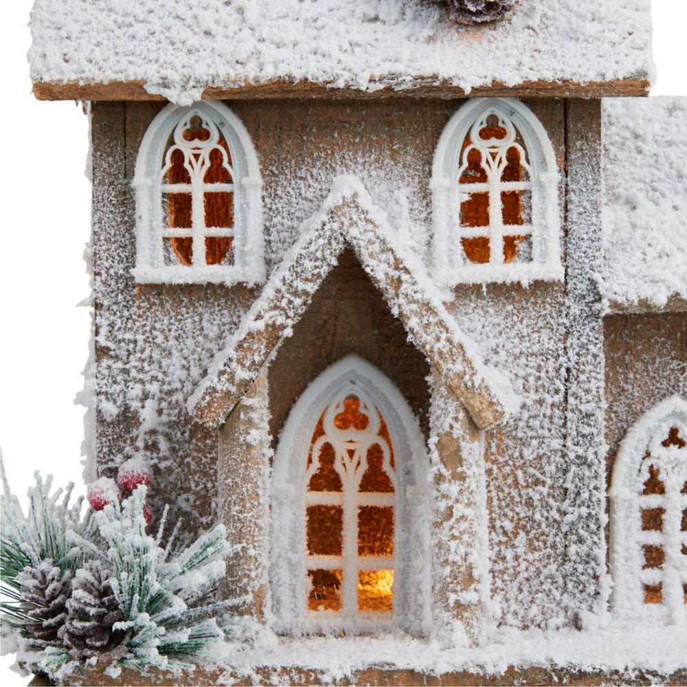 Natural Flocked LED HouseWhite and Natural Image 7