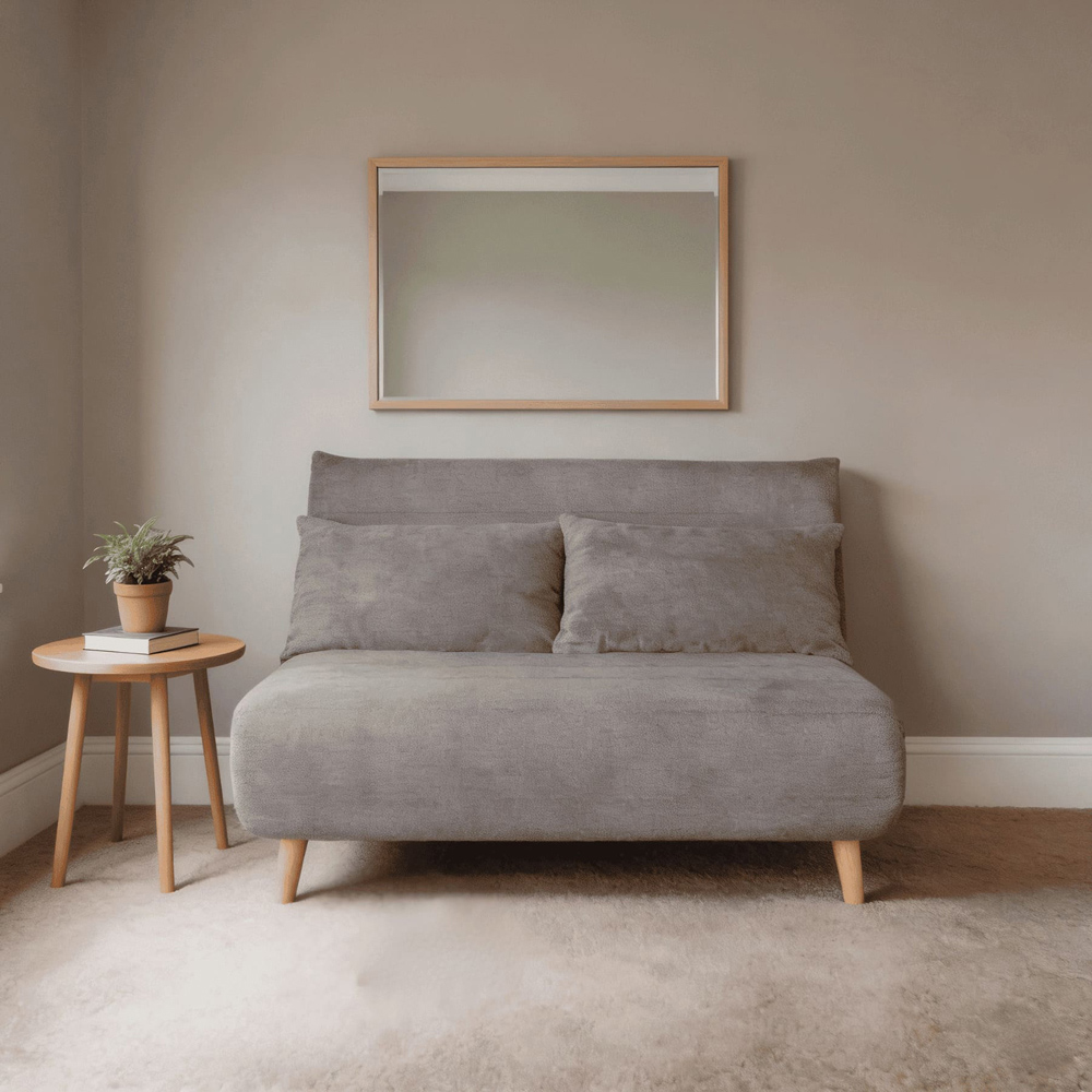 Home Source Lorena Double Grey Sofa Bed Image 8