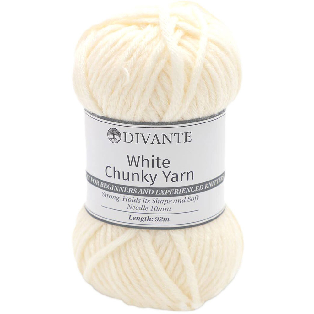 Divante White Chunky Yarn Image