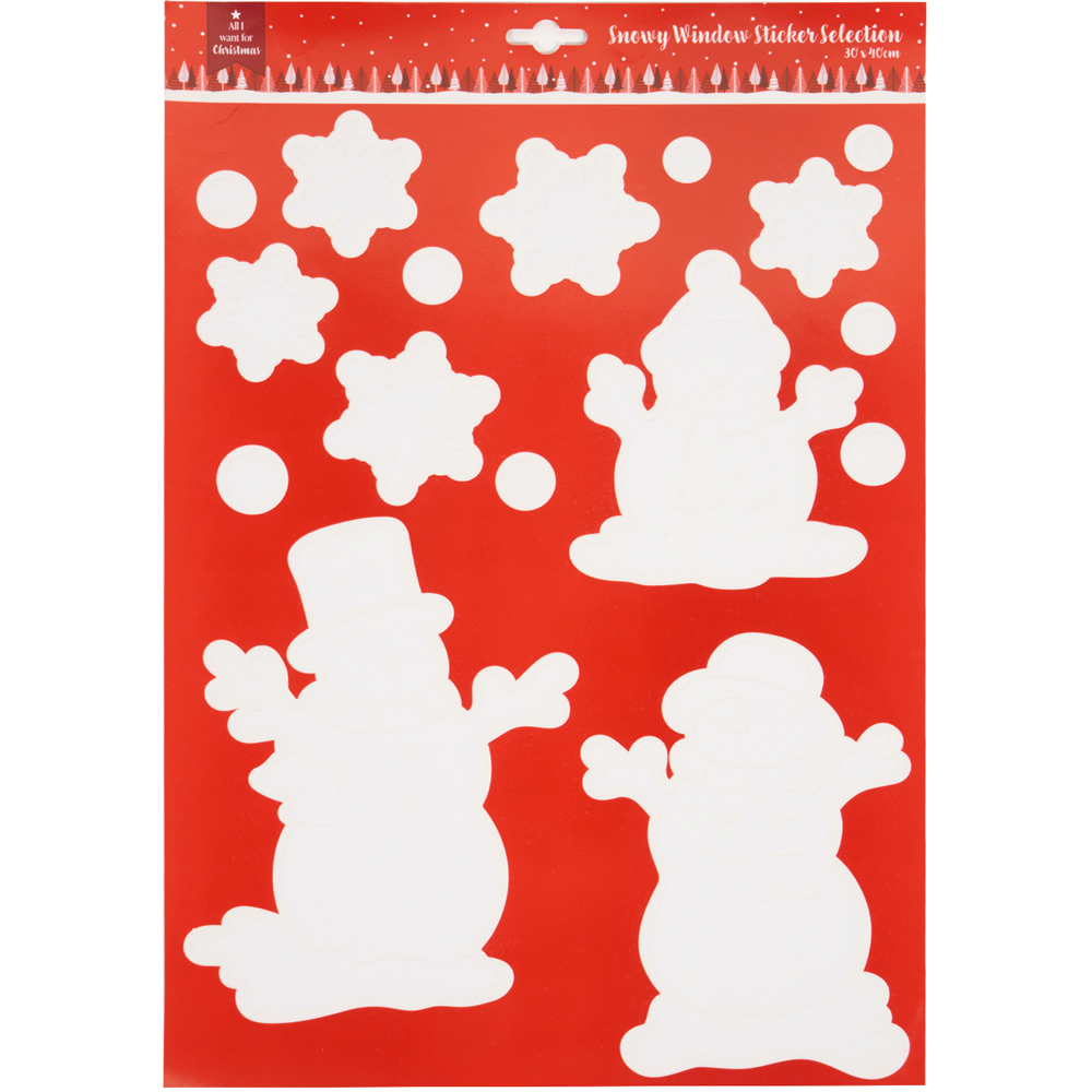 Snowy Window Sticker Selection Image 4
