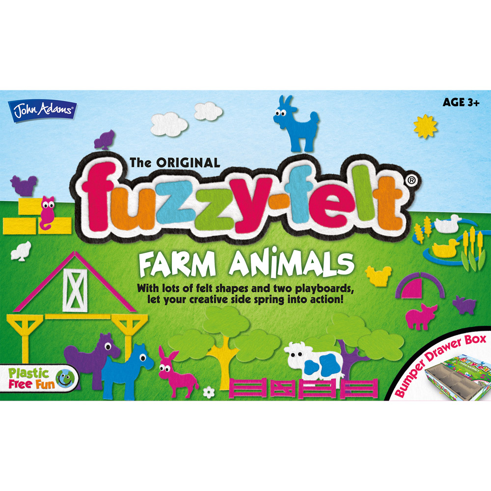 John Adams Fuzzy Felt Farm Animals Drawer Set Image 5