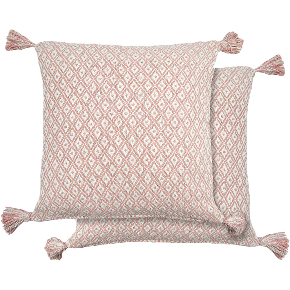 Serene Stockholm Blush Cushion Cover 43 x 43cm Image