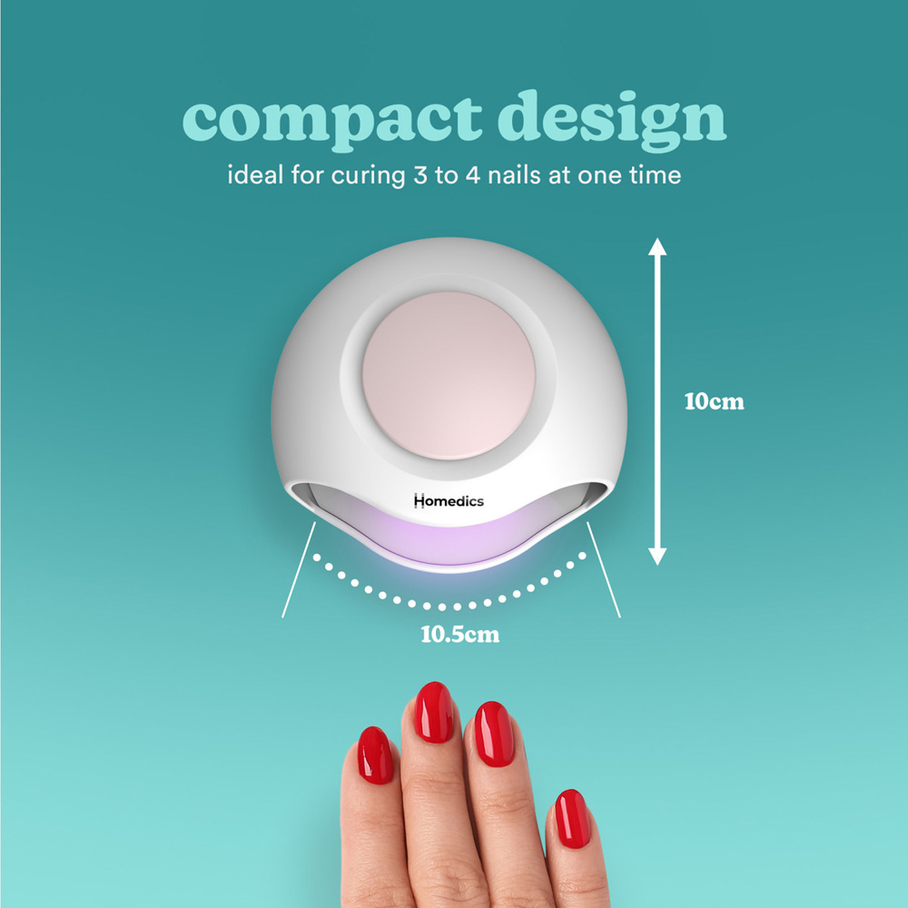 Homedics 2-in-1 UV Light Compact Nail Polish Dryer Image 8