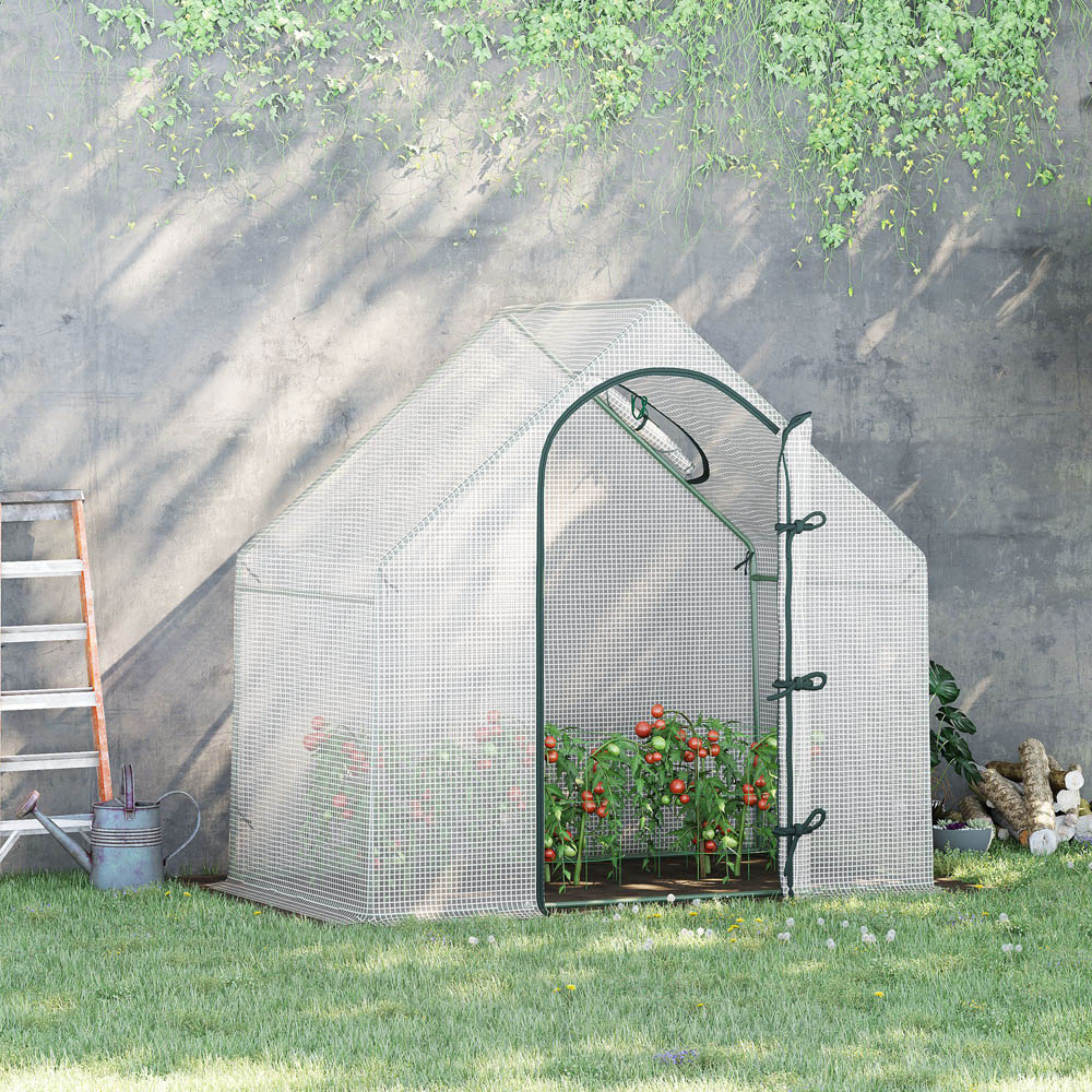 Outsunny White 6 x 3ft Walk In Greenhouse Image 2