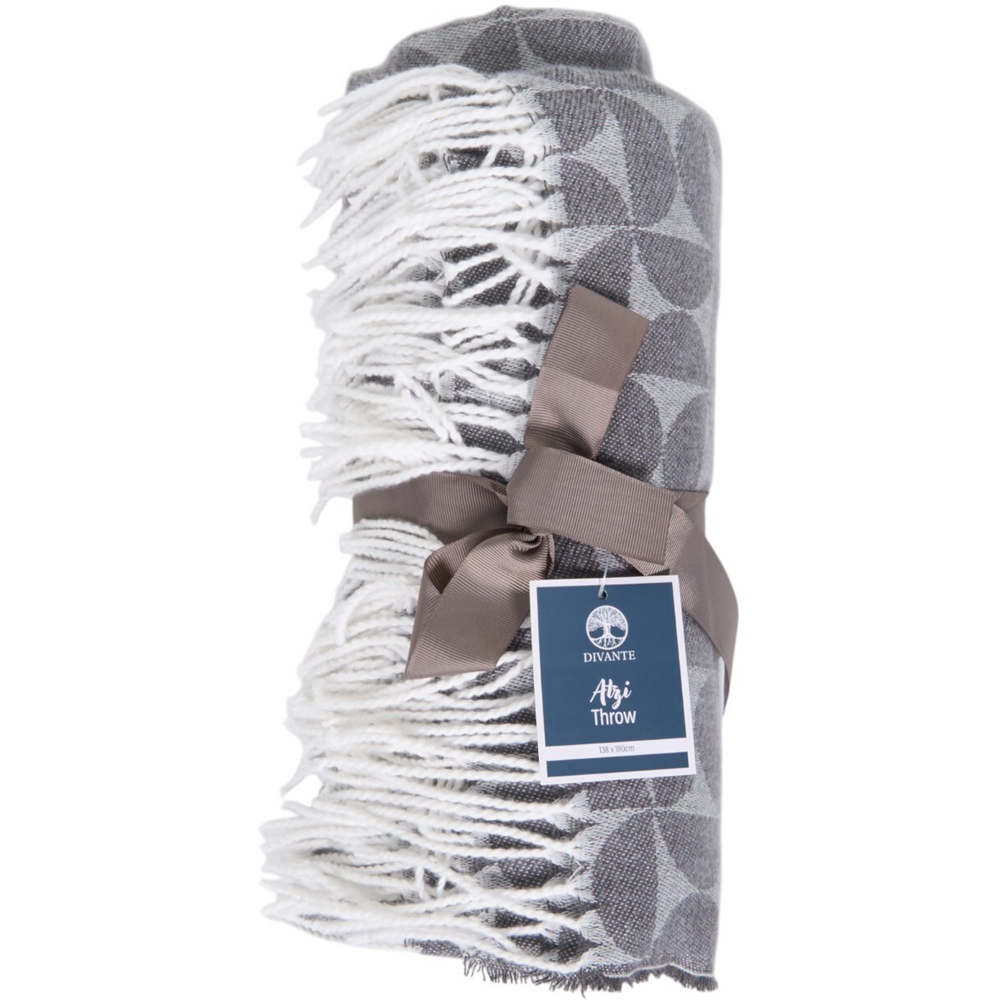 Atzi Geometric Throw - Charcoal Image 1