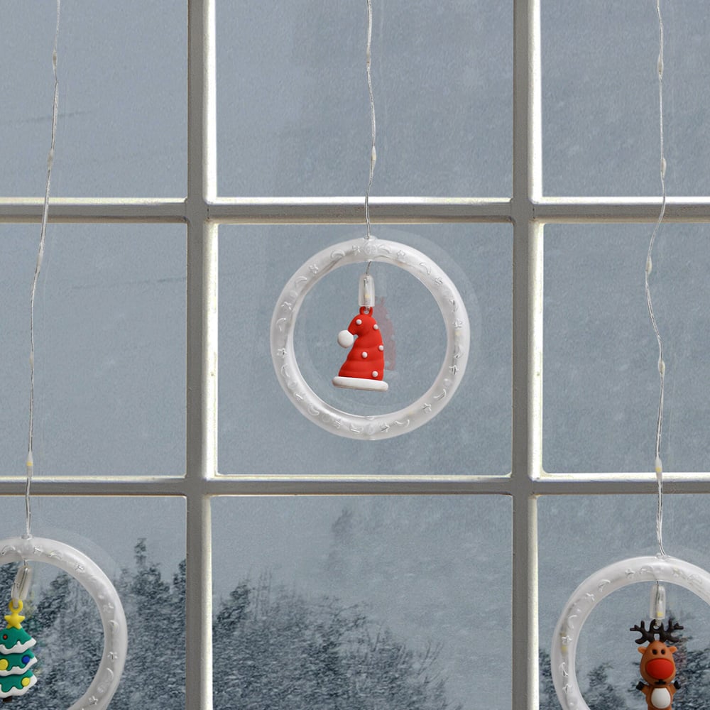 115 LED Christmas Character Curtain Lights - Warm White Image 6