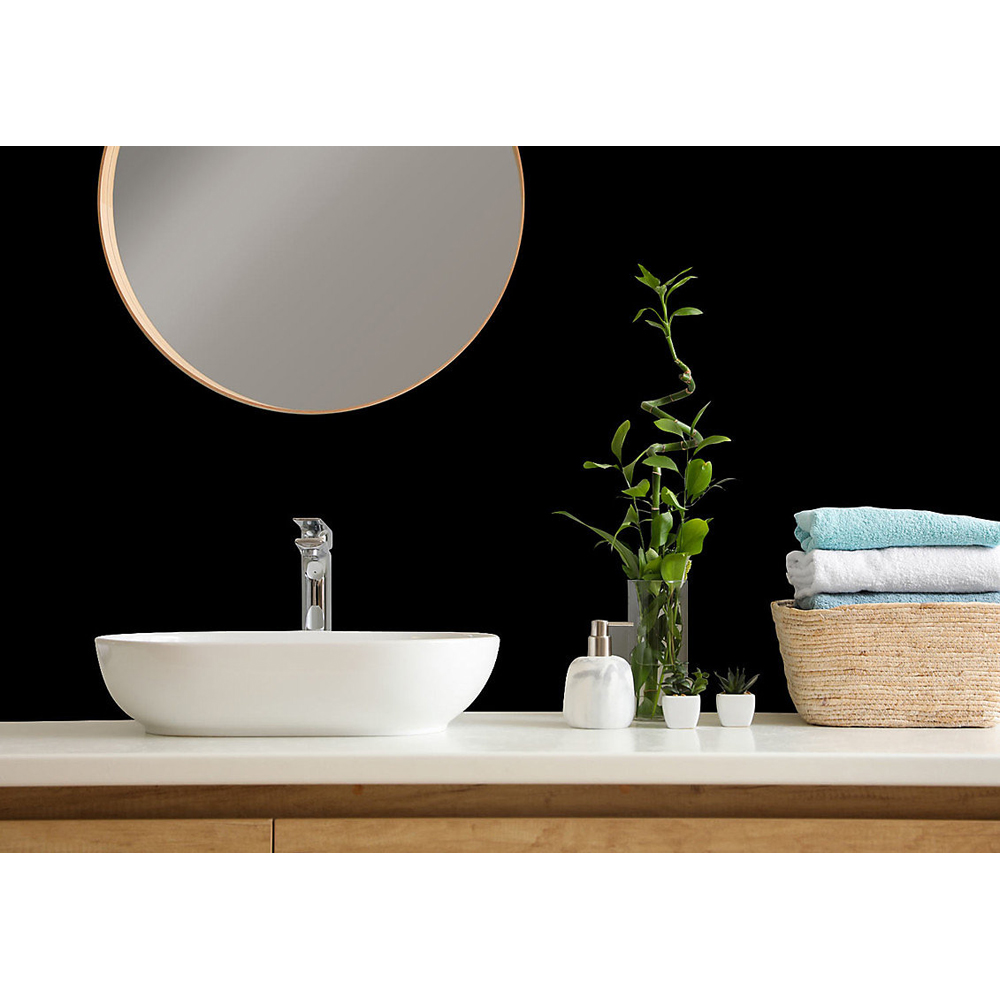 Proclad PVC Black Wall Cladding Panel with Edge Trim and Adhesive Image 3