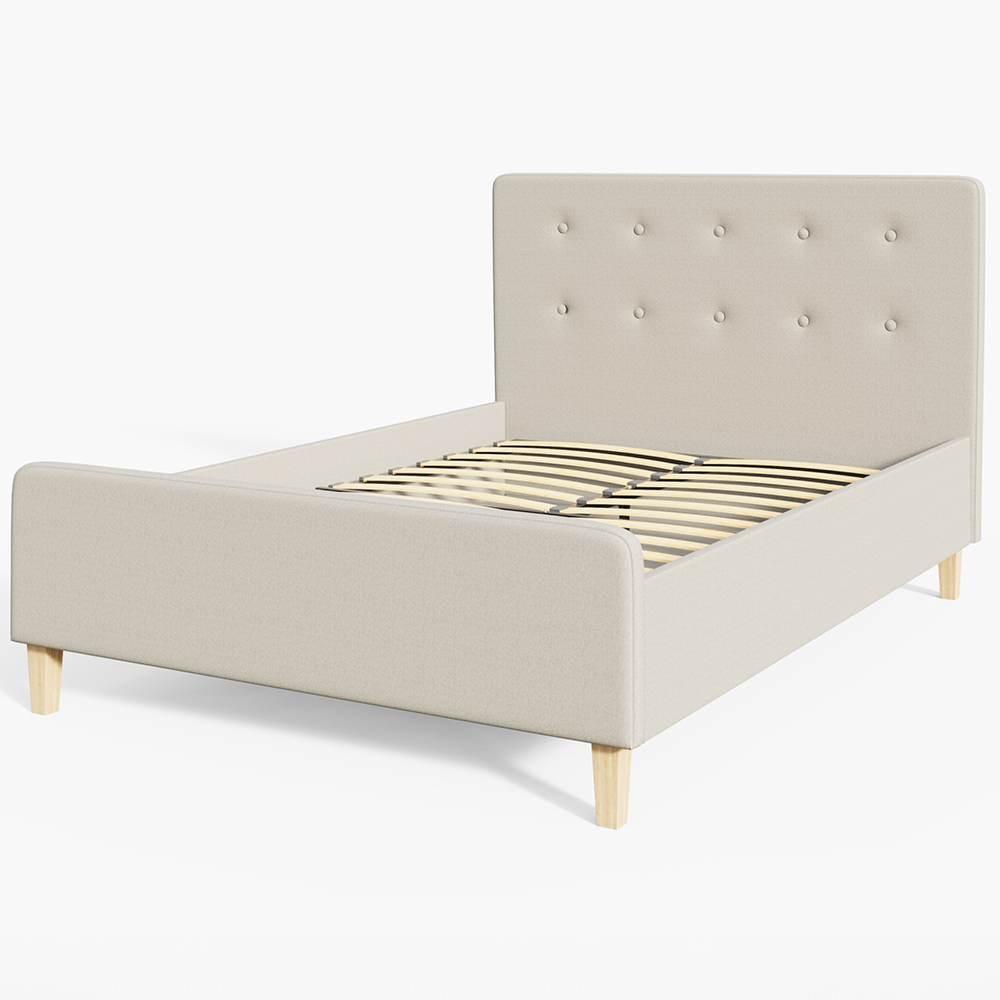 GFW Ashbourne Double Natural Ottoman Bed Image 2