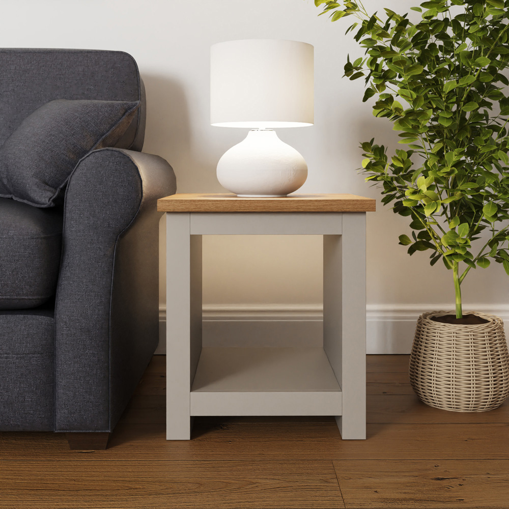 GFW Lancaster Grey Side Table Image 5
