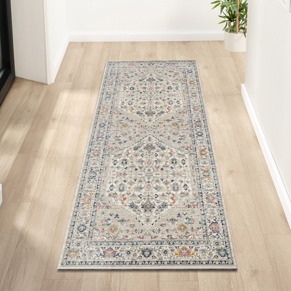 Portland Urco Nico Nuevo Cream Textured Runner Rug 66 x 200cm Image 1