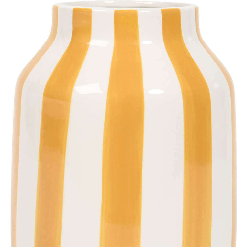 Striped Ceramic Vase Image 5