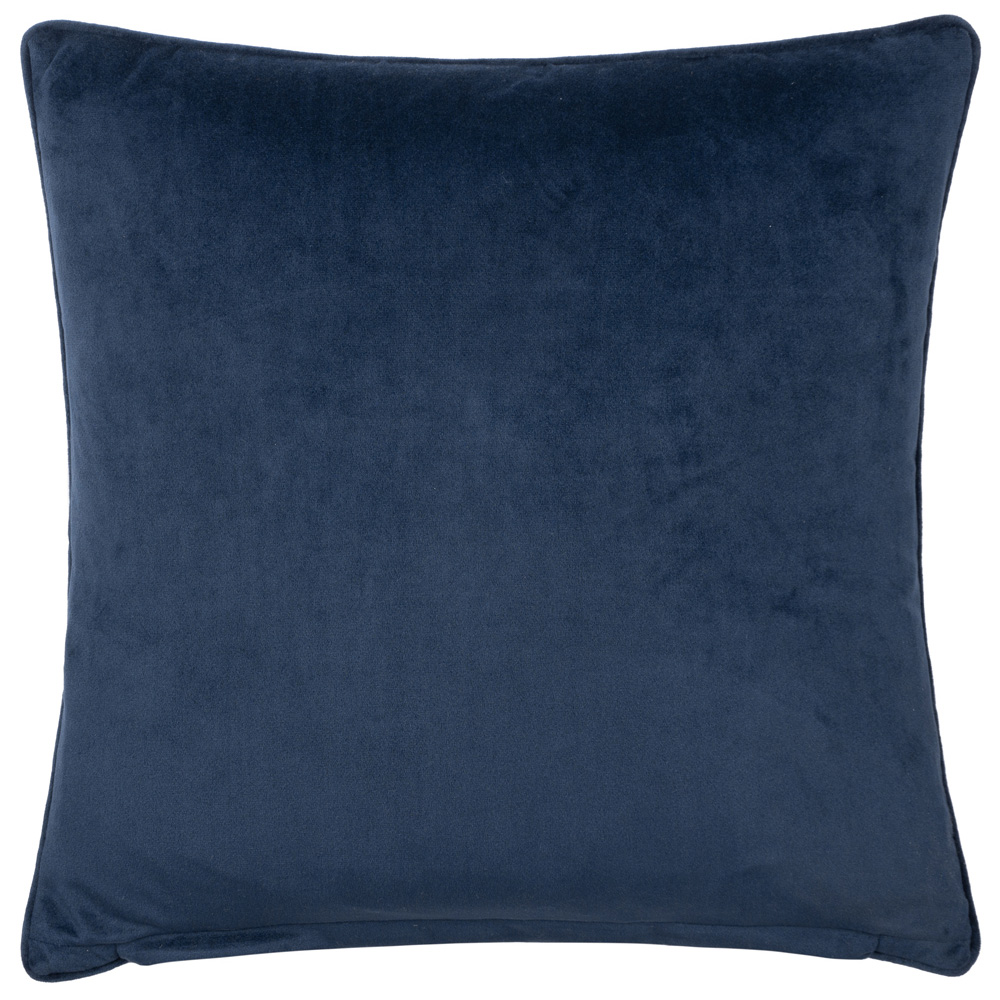 Paoletti Stratus Navy Jacquard Cushion Image 3
