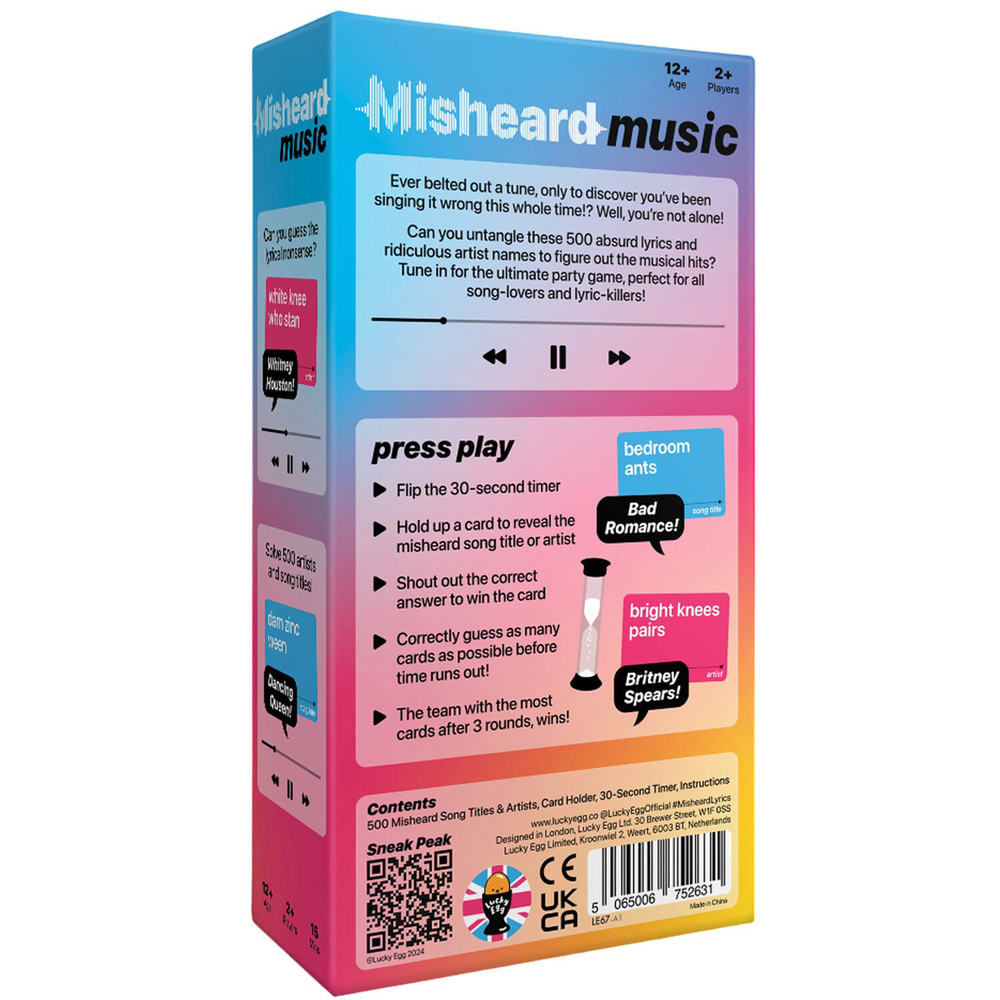 Misheard Music Party Game Image 2