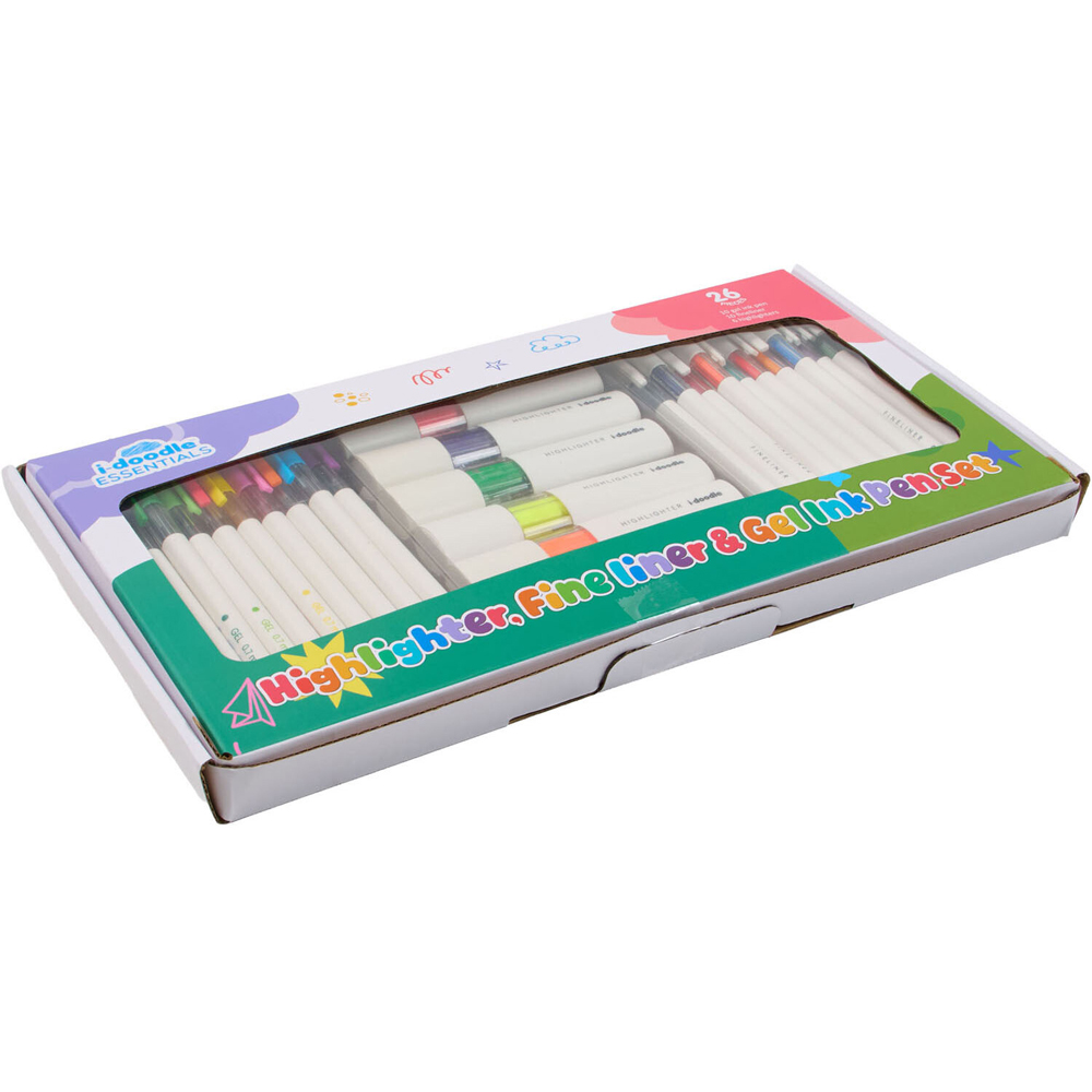 Highlighter Fine Liner and Gel Ink Pen Set Image 2