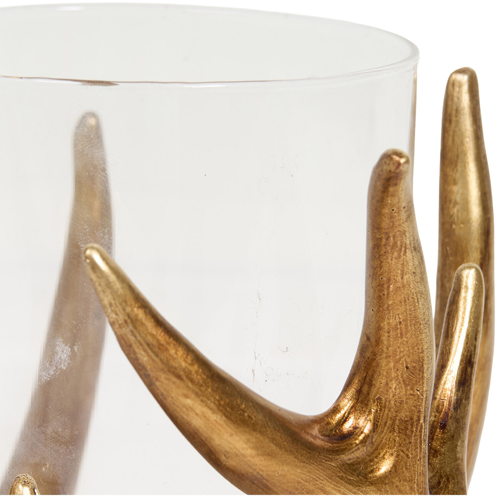 Gold Antler Candle Holder Image 4