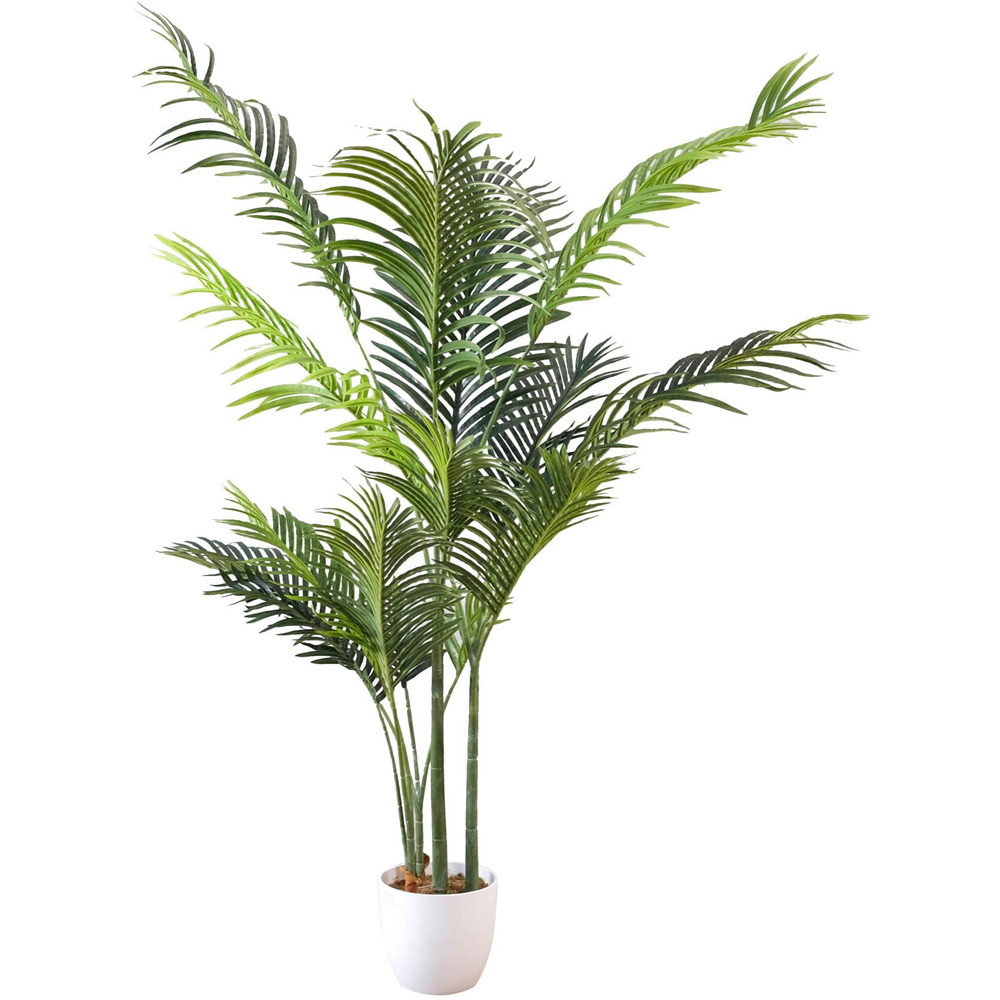 Leaf Lush Green Palm Artificial Tree in Pot 5ft Image 1