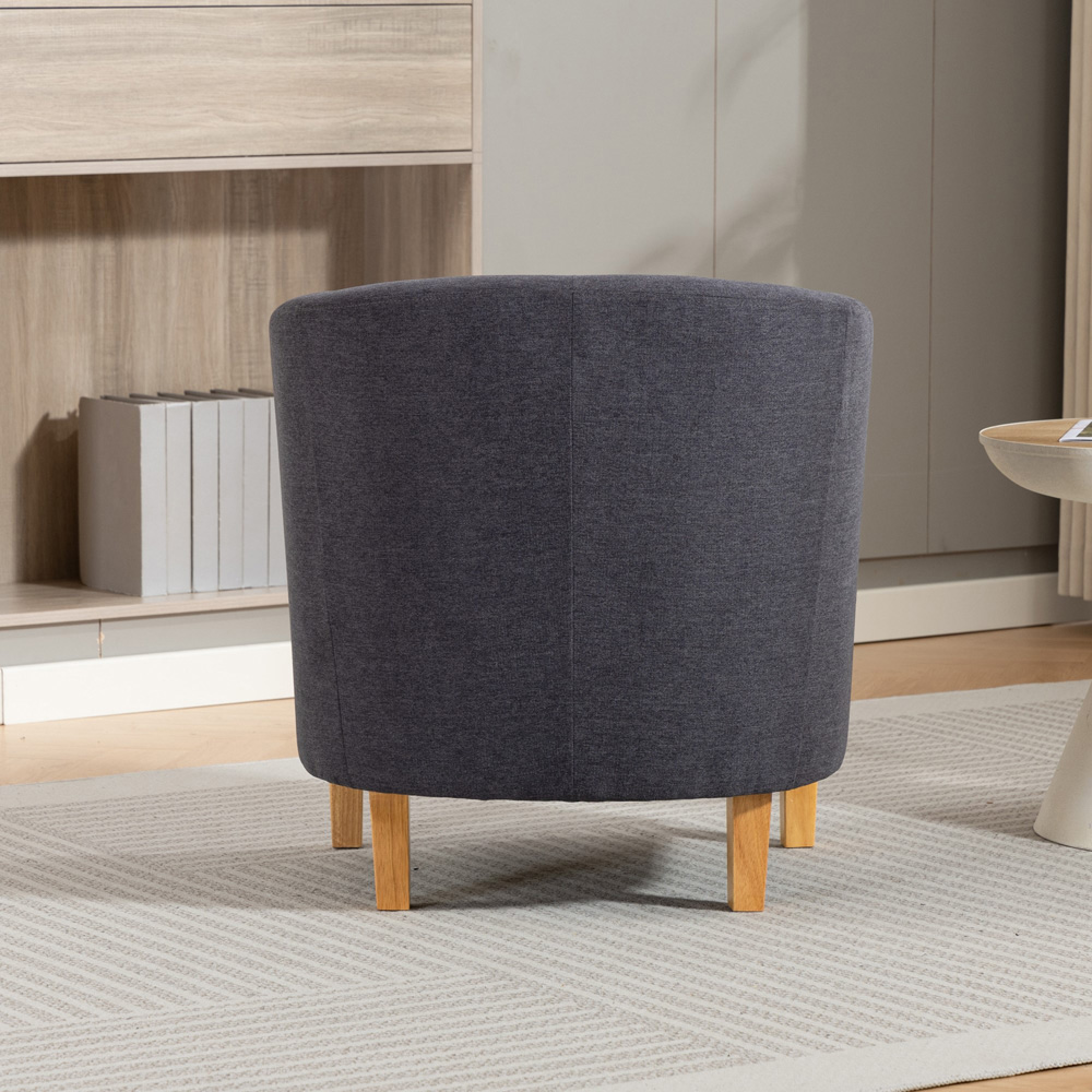 Artemis Home Millie Charcoal Grey Fabric Accent Chair Image 6