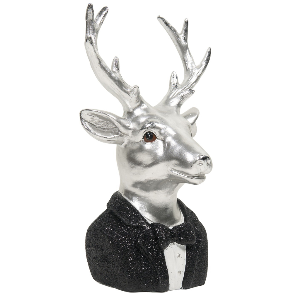 Dapper Silver Deer Decoration Image 2