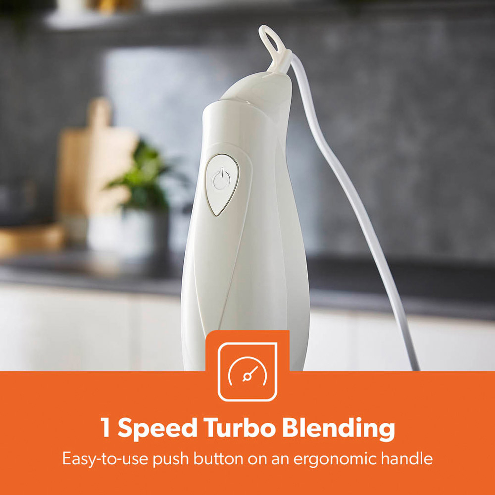 Geepas GHB5467UK-WT White Hand Blender 180W Image 3