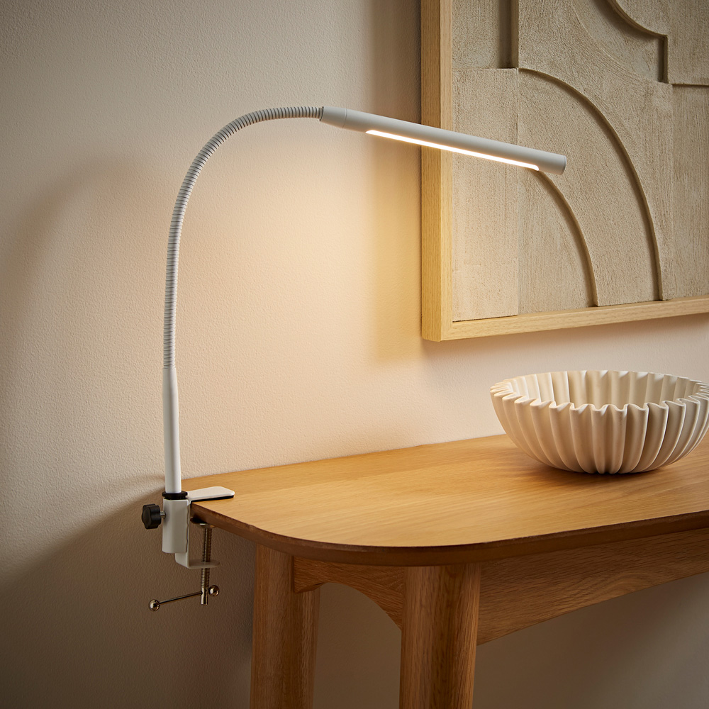 ValueLights Daylight White Clamp LED Desk Lamp Image 8