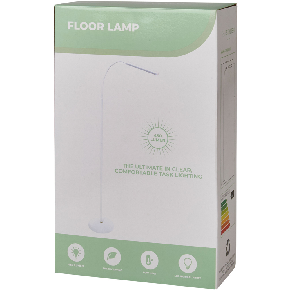 Sewing Online SO1260 White Single Tube Dimmable LED Lamp Floor Lamp with Adjustable Brightness Image 2