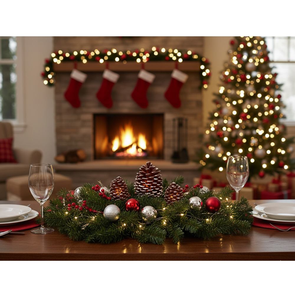 Avilo Brown Pine Cone Flameless LED Candle 3 Piece Image 7