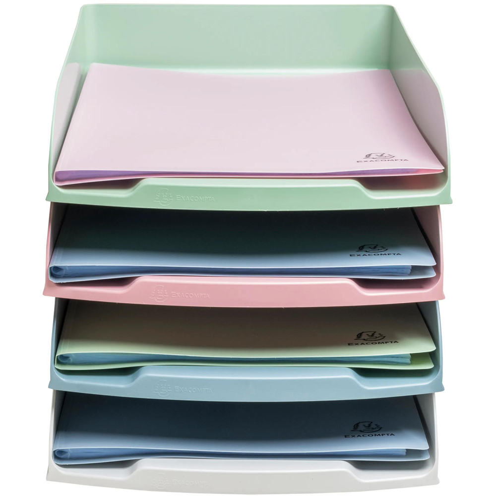 Exacompta Styli Autentik Multicolour Letter Tray 4 Pack Image 5