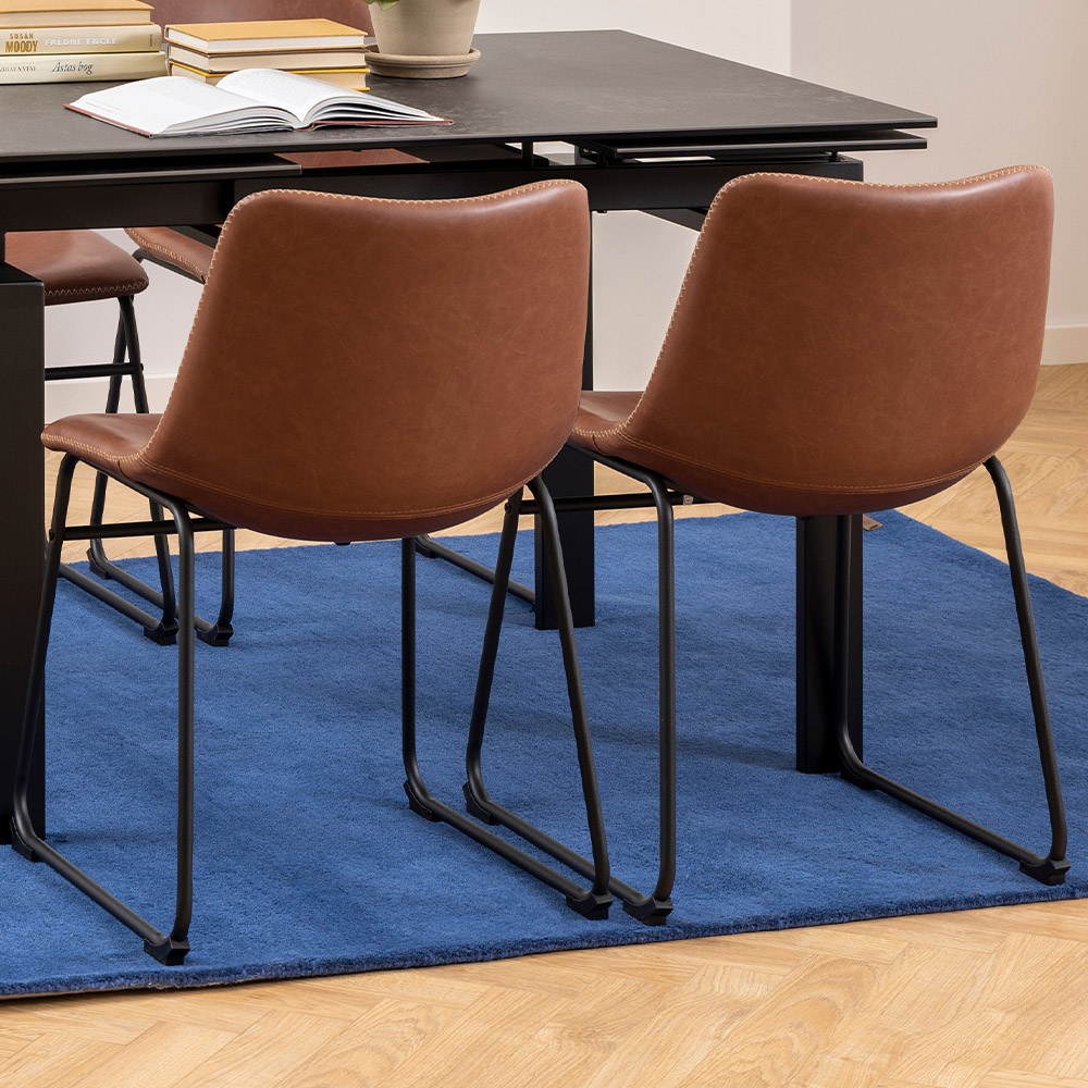 Florence Oregon Set of 2 Brown Dining Chair Image 1